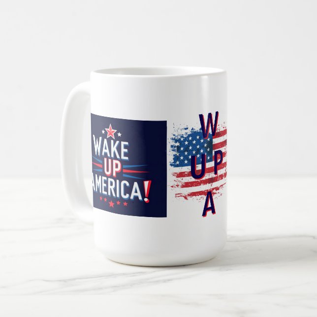 Wake Up America (WUPA) Kaffemugg (Framsida vänster)