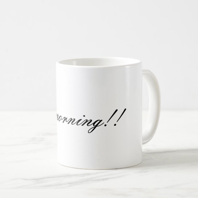 Wake Up Happy! Good Morning!! Mug Kaffemugg (Framsida höger)