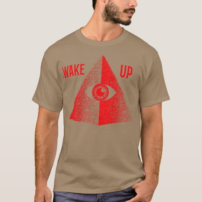 Wake Up Pyramid T Shirt (Framsida)
