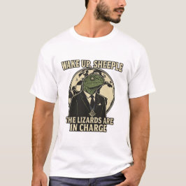 Wake Up Sheeple Lizard Rulers Parody T Shirt