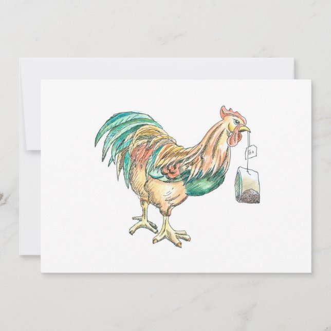 Wake Up WIth Tea Inbjudningar (Framsida)