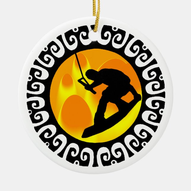 WAKEBOARD ARRANGERAR SETTEREN JULGRANSPRYDNAD KERAMIK (Framsidan)