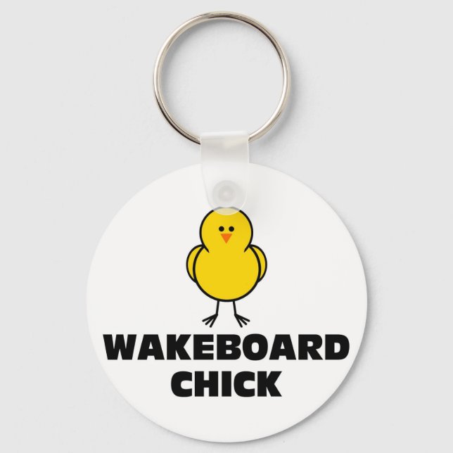 Wakeboard-Chick Nyckelring (Framsida)