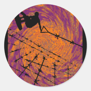 Wakeboard Mad Twister Runt Klistermärke