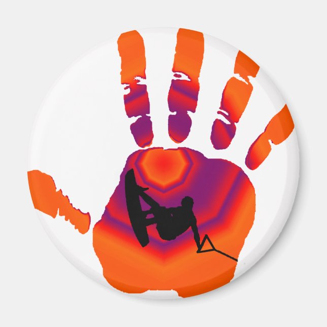 Wakeboard Orange Roll Magnet (Framsidan)