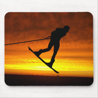 Wakeboard solnedgångSilhouette Musmatta