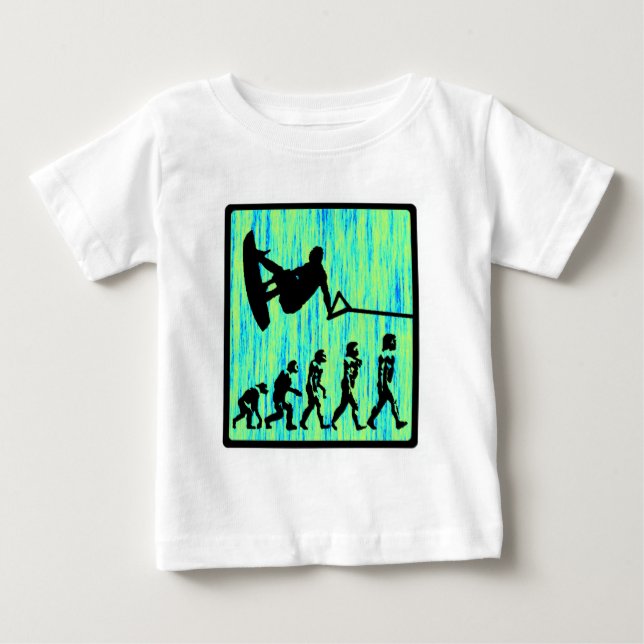 Wakeboard utformade evolution tee shirt (Framsida)