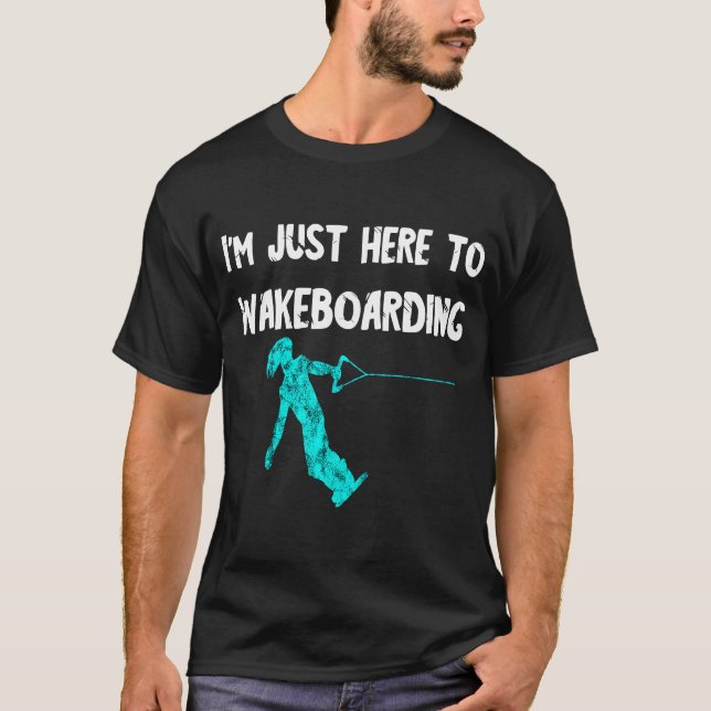 Wakeboard vatten (Wakeboard Wakeboarder vatten) T Shirt (Framsida)