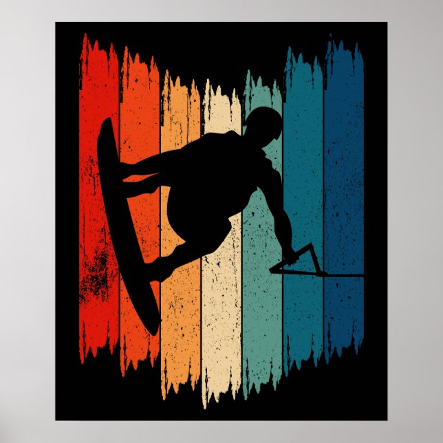 Wakeboard Vintage Wakeboarding Poster (Framsidan)