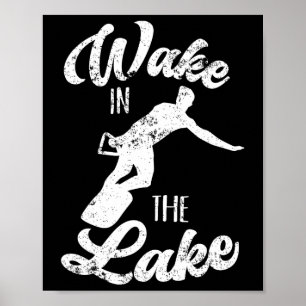 Wakeboard Wake in Sjö Wakeboarding Boeing Su Poster