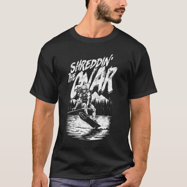 Wakeboard Wakeboard Wakeboardåkare T Shirt (Framsida)