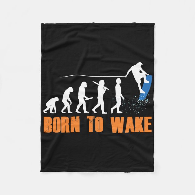 Wakeboard Wakeboardare Wakeboarding Freestyle Wake Fleecefilt (Framsidan)