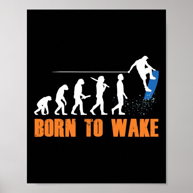 Wakeboard Wakeboardare Wakeboarding Freestyle Wake Poster (Framsidan)