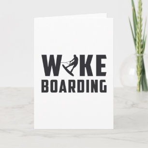 Wakeboard Wakeboarder Wakeboarding Älskare Gift Kort