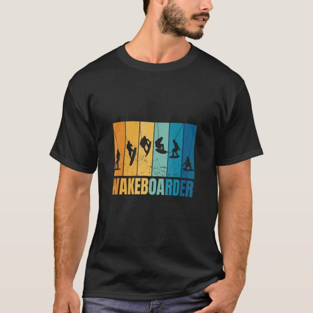 Wakeboarden Wakeboarder Wakeboard Training Wakeboa T Shirt (Framsida)