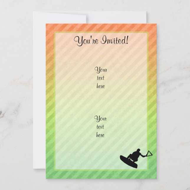 Wakeboarder Inbjudningar (Framsida)