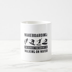 Wakeboarder Wakeboarding Walking on Vatten Wake Kaffemugg