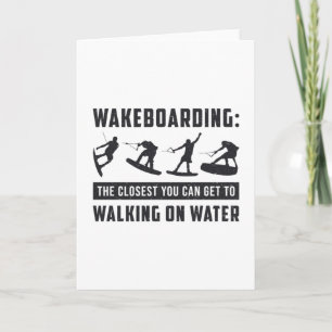 Wakeboarder Wakeboarding Walking on Vatten Wake Kort