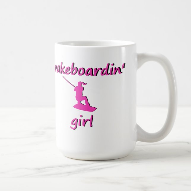 Wakeboardin flickamugg kaffemugg (Höger)