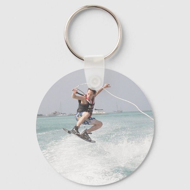 Wakeboarding Keychain Nyckelring (Framsida)