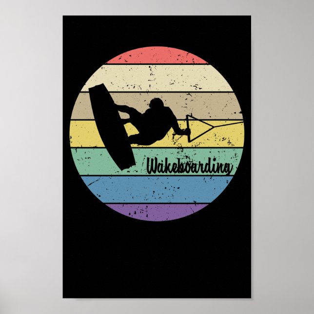 Wakeboarding Retro Poster (Framsidan)