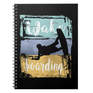 Wakeboarding Retro Wakeboarder Anteckningsbok