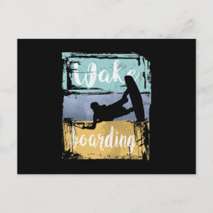 Wakeboarding Retro Wakeboarder Vykort