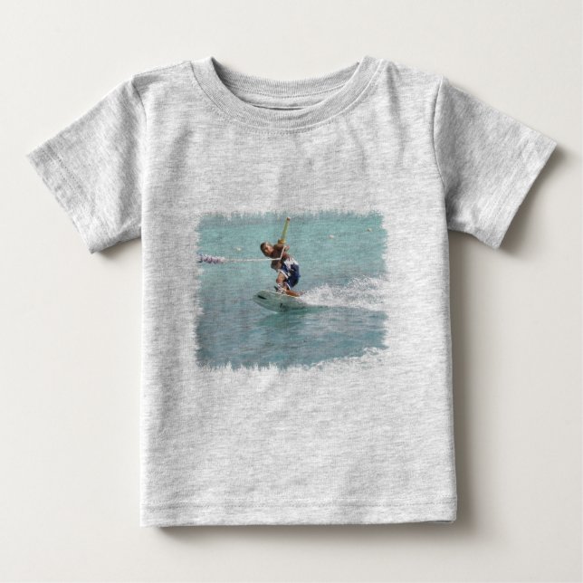 Wakeboarding vändspädbarn T-tröja Tee Shirt (Framsida)