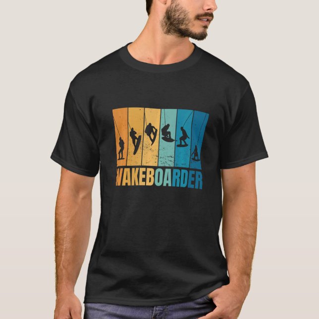 Wakeboarding Vatten sport Wakeboarder Vatten Ski T Shirt (Framsida)