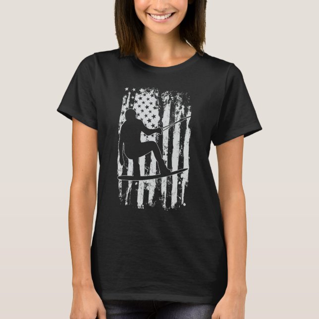 Wakeboarding Wakeboard Gift T Shirt (Framsida)