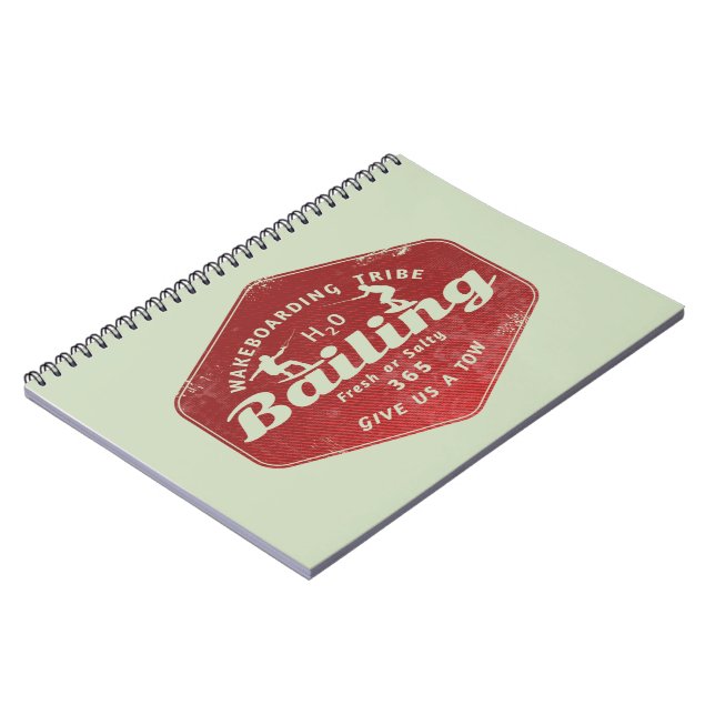 Wakeboarding Wakeboarder Anteckningsbok (Vänstra Sidan)