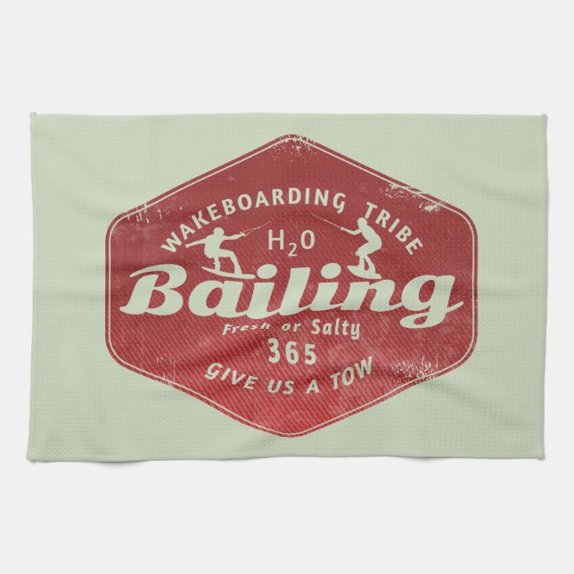 Wakeboarding Wakeboarder Kökshandduk (Horisontell)