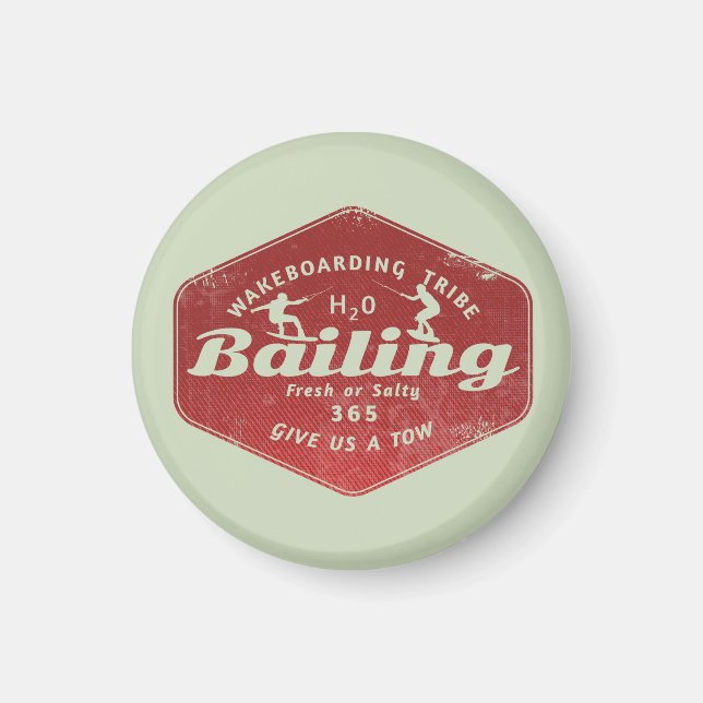 Wakeboarding Wakeboarder Magnet (Framsidan)