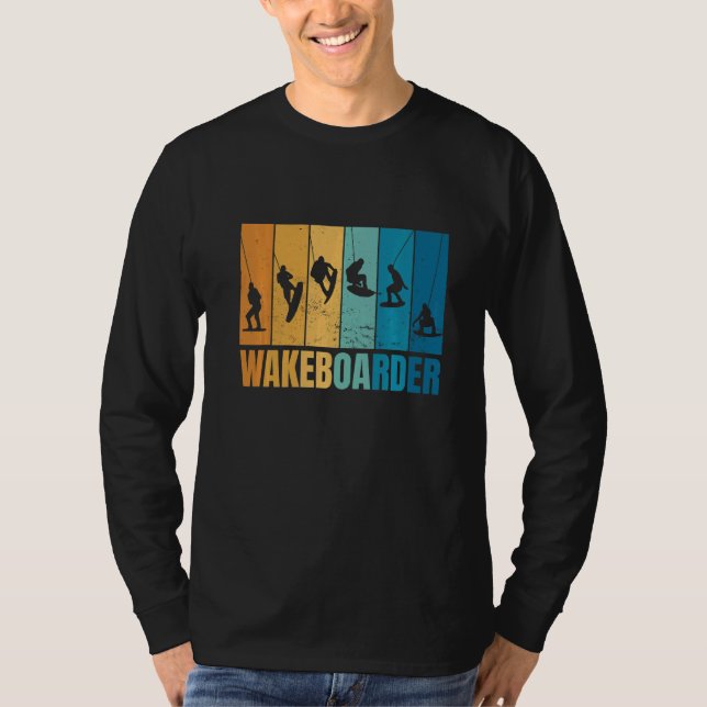 Wakeboarding Water Sport Wakeboarder Water Ski T Shirt (Framsida)