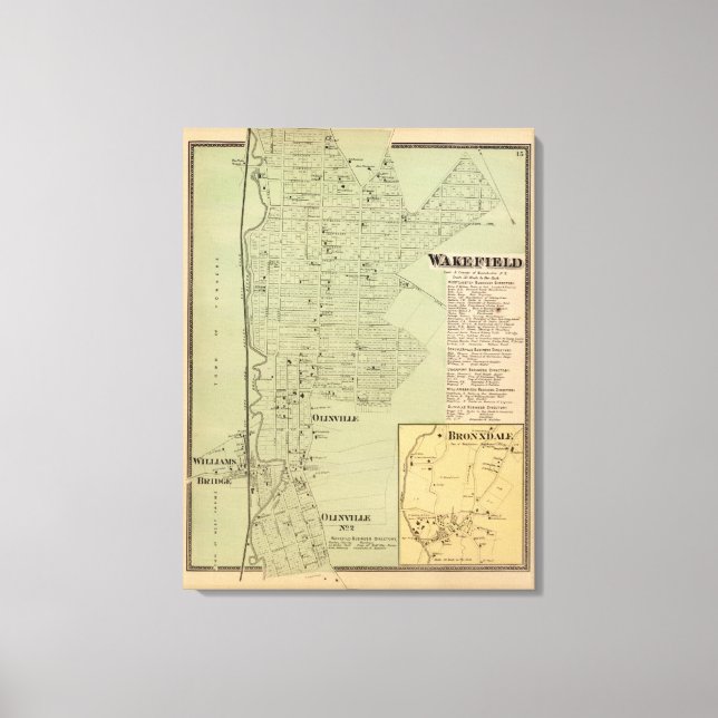 Wakefield, Bronxdale Canvastryck (Framsida)