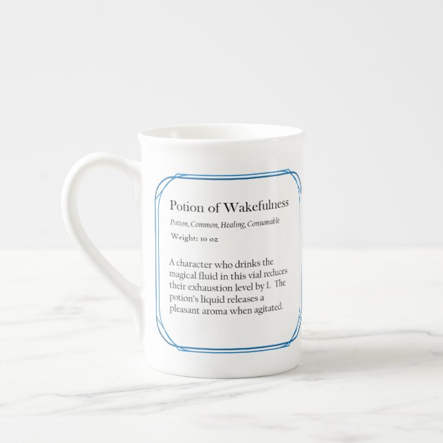 Wakefulness 10 oz mugg benporslin mugg (Vänster)