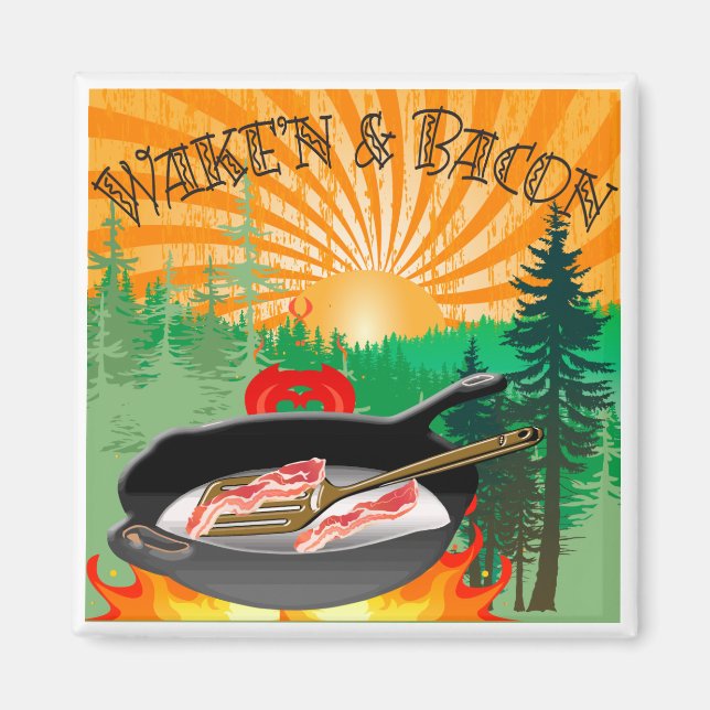 Wake'n & Bacon Magnet (Framsidan)