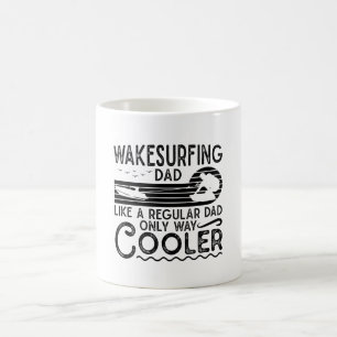 Wakesurfing Pappa Cooler Wakeboarding Wakeboarder Kaffemugg