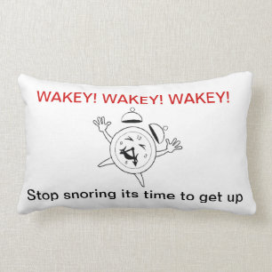 WAKEY-, är STOPPET som SNARKAR DET, TIME TILL Lumbarkudde