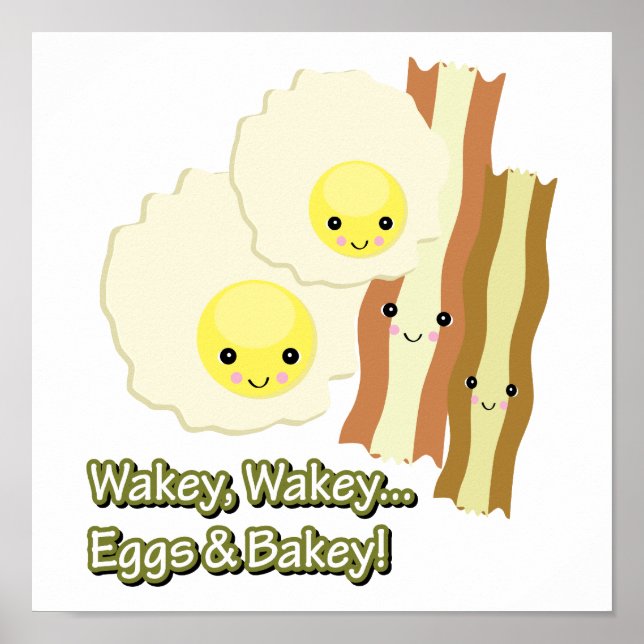 wakey wakey-ägg i bakey poster (Framsidan)
