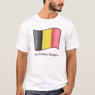 Waking Belgium Flagga Les Diables Rouges T-Shirt