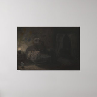 Waking nightmare - Oil painting Canvastryck