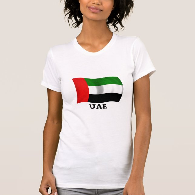 Waking UAE Flagga T-shirt (Framsida)