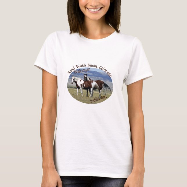 Wakinyan och Indian Girl T-Shirt (Framsida)