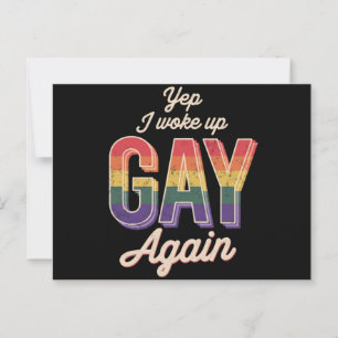 Wakker Gay Pride Regnbåge Queer Gay CSD-fest LGBT Vykort