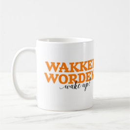 Wakker Worden! / Vakna! Nederländska Ord Vocabular Kaffemugg
