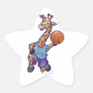 WAL Basketball Stjärnformat Klistermärke