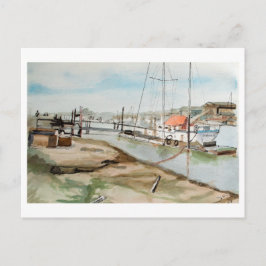 Walberswick hamn Suffolk Coastal konst Vykort