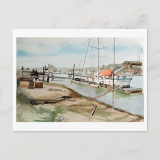 Walberswick hamn Suffolk Coastal konst Vykort