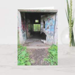 "Walcott Insane Asylum Doorway" Födelsedagskort #1 Kort